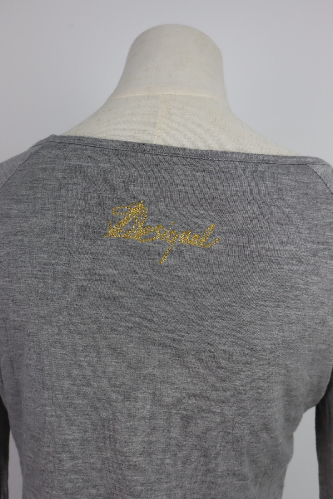 DESIGUAL MAGLIA DONNA TG. 48 WOMAN T-SHIRT CASUAL VINTAGE COTONE