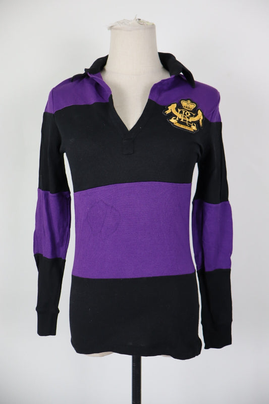 RALPH LAUREN POLO MAGLIA DONNA COTONE TG. S WOMAN SHIRT CASUAL VINTAGE