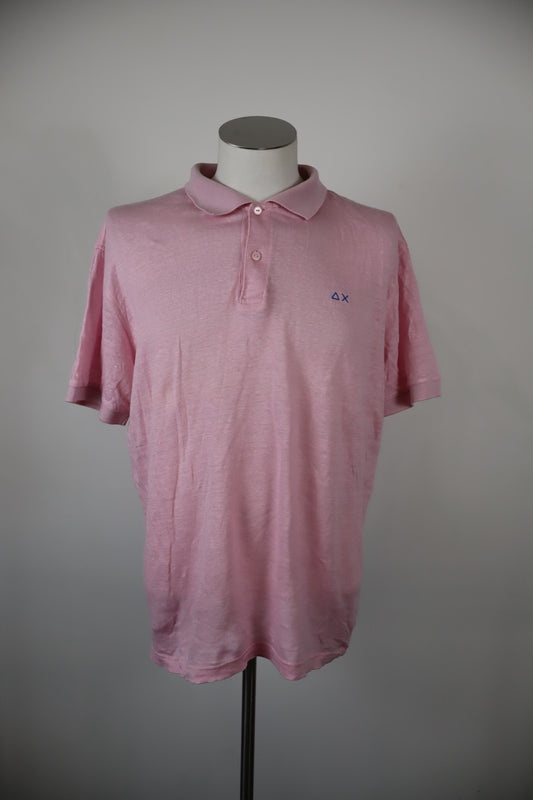SUN 68 MAGLIA POLO UOMO TG. XL MAN T-SHIRT CASUAL VINTAGE LINO LINEN