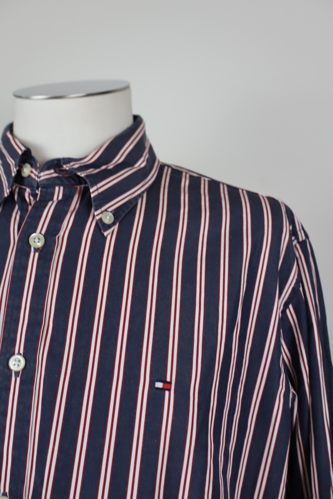 TOMMY HILFIGER CAMICIA UOMO COTONE TG. L MAN CASUAL VINTAGE SHIRT COTTON