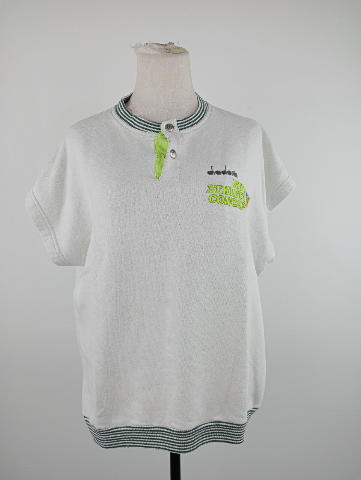 DIADORA ATHLETIC MAGLIA DONNA TG M WOMAN CASUAL VINTAGE T-SHIRT SPORT MADE ITALY