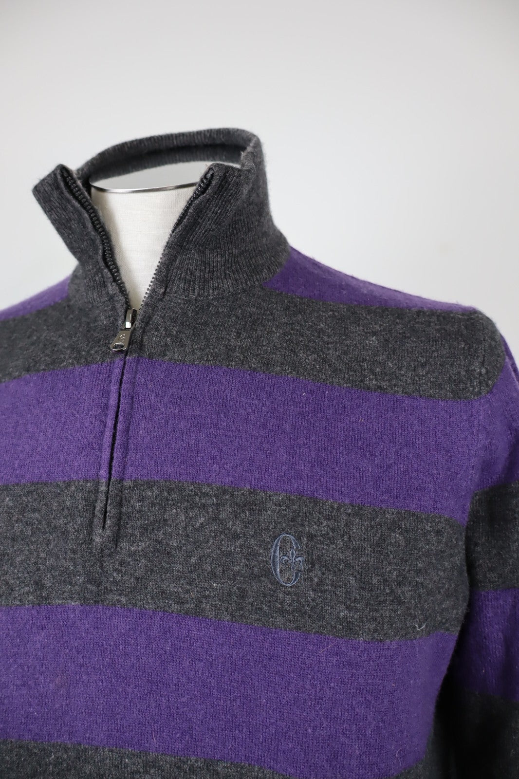 CONTE OF FLORENCE MAGLIONE UOMO Tg. L MAN SWEATER CASUAL VINTAGE LANA WOOL