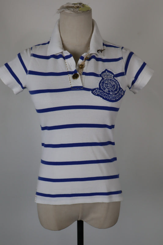 RALPH LAUREN POLO MAGLIA DONNA COTONE TG. S WOMAN SHIRT CASUAL VINTAGE