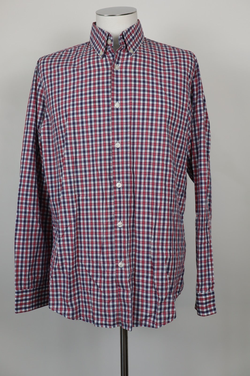 HUGO BOSS CAMICIA COTONE UOMO TG. L MAN CASUAL VINTAGE SHIRT LOGO
