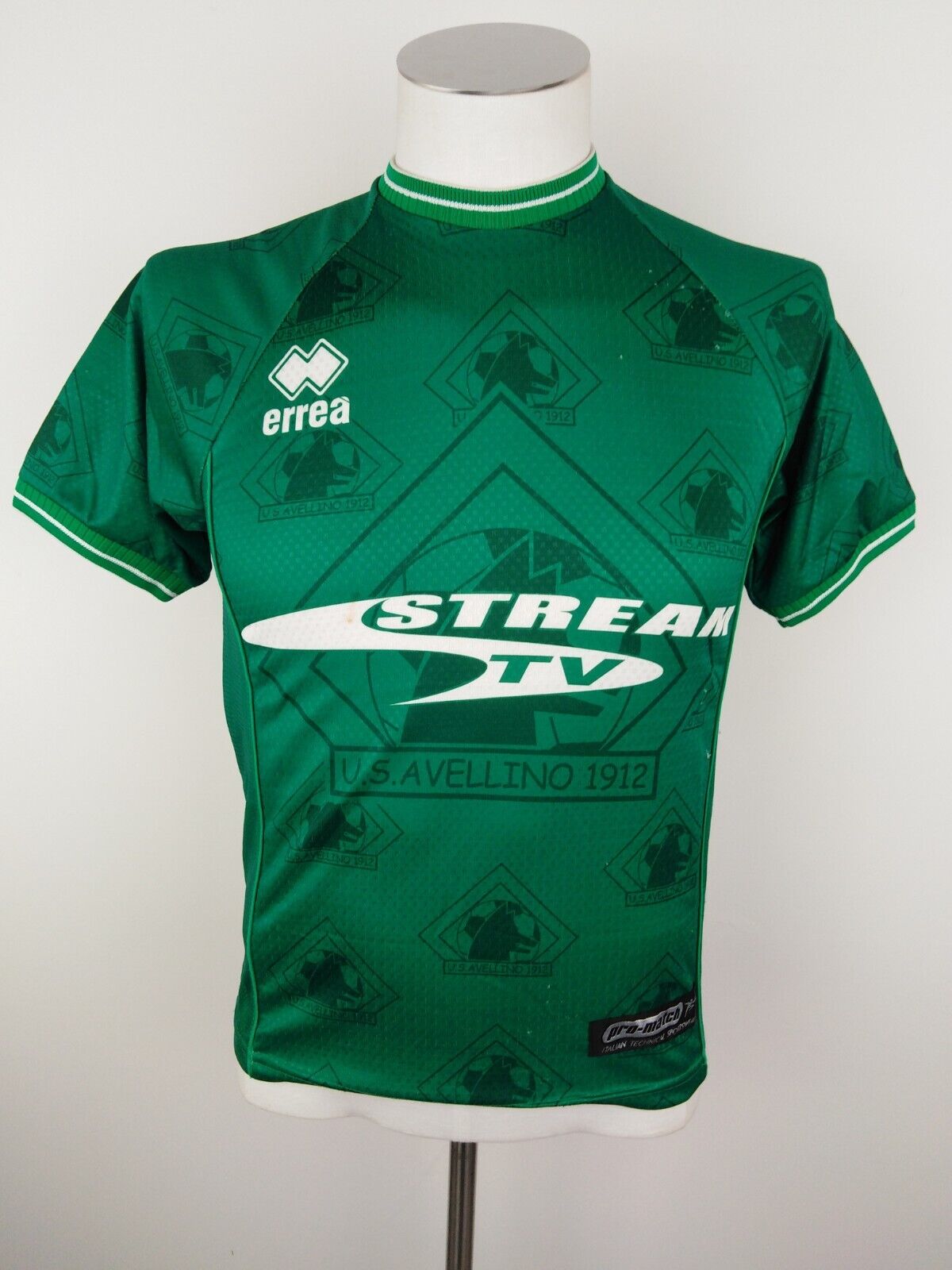 ERREA AVELLINO MAGLIA CALCIO UOMO Tg 36 SOCCER JERSEY VINTAGE TRIKOT