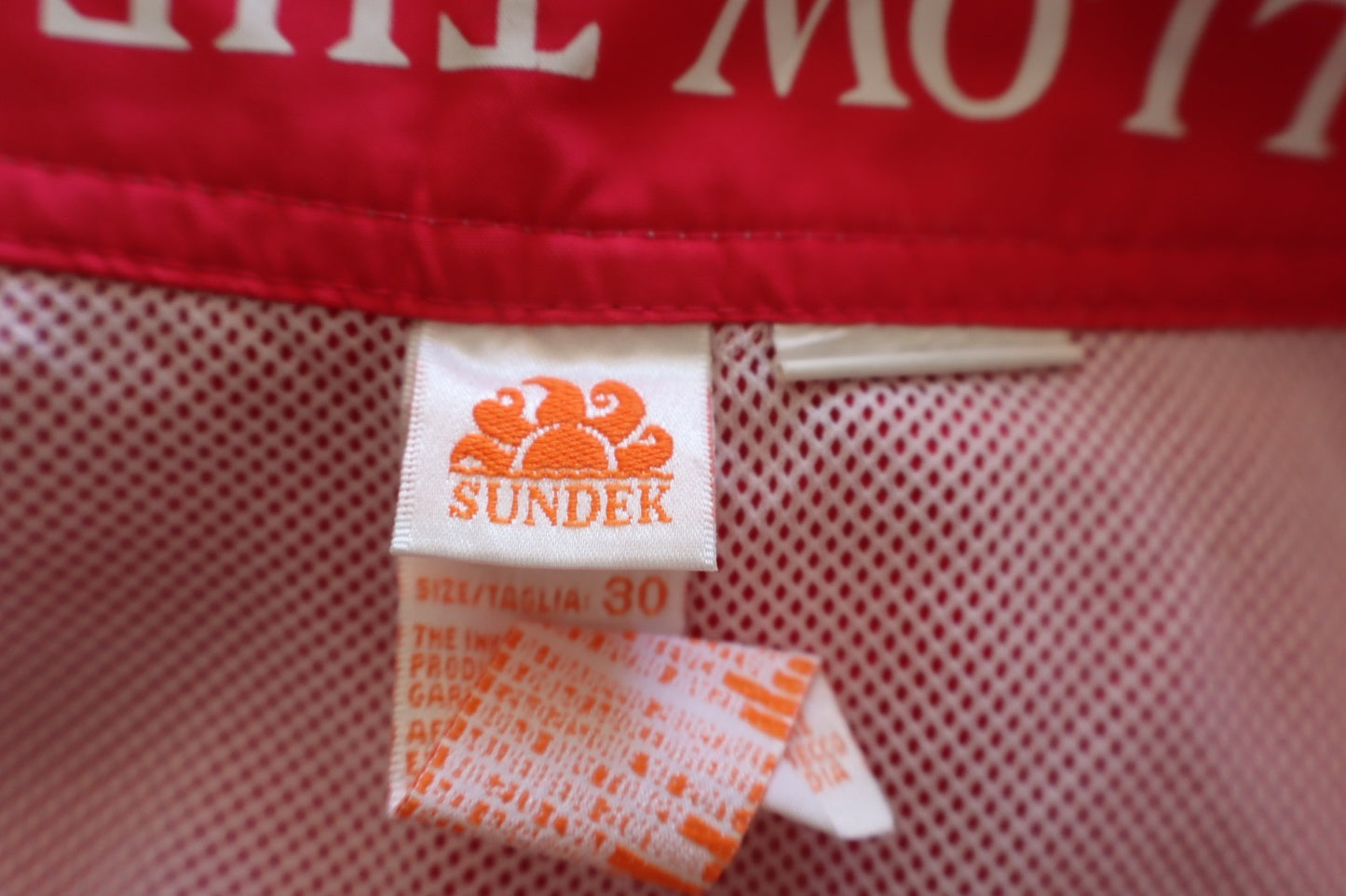 SUNDEK COSTUME PANTALONCINO MARE UOMO TG 30 MEN SWIMSUIT VINTAGE CASUAL LOGO