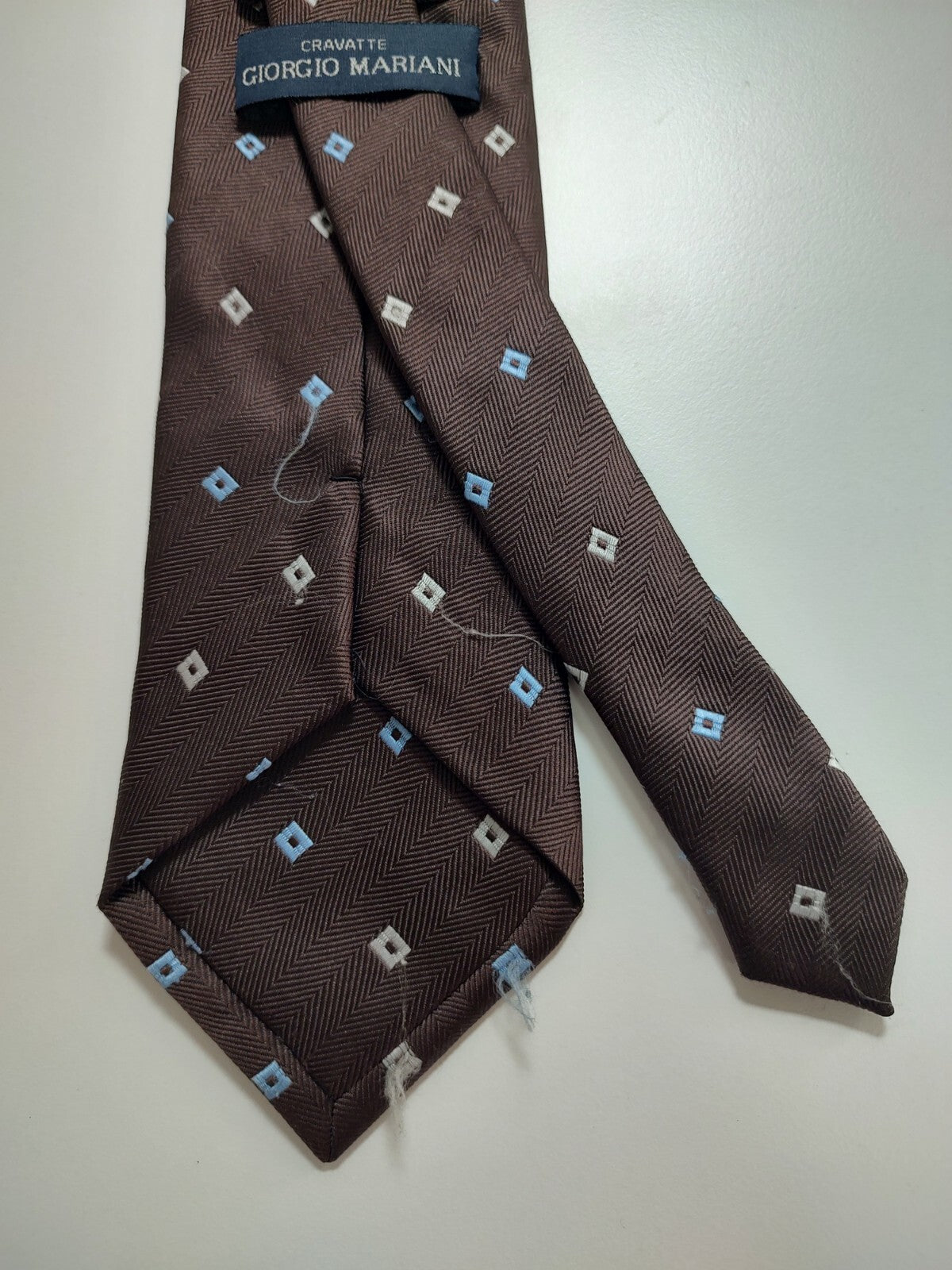 GIORGIO MARIANI 100% SILK TIE SETA CRAVATTA NECKTIE MADE  ITALY SELF TIPPED