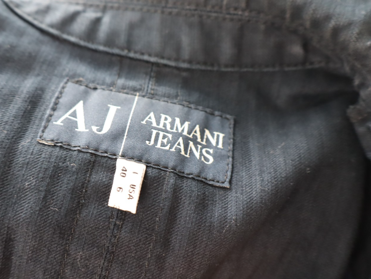 AJ ARMANI JEANS BLAZER GIACCA COTONE DONNA Tg 40 WOMAN VINTAGE JACKET CASUAL