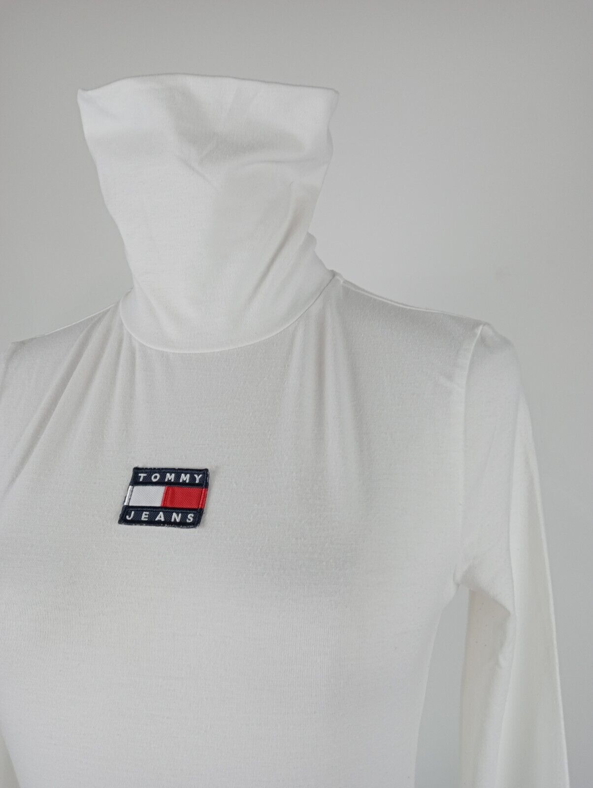 TOMMY HILFIGER MAGLIA DONNA COTONE TG. S WOMAN T-SHIRT CASUAL VINTAGE