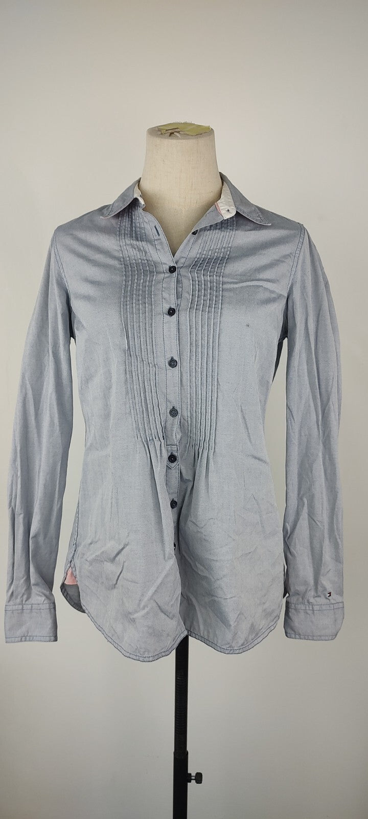 TOMMY HILFIGER CAMICIA DONNA COTONE TG. 6 WOMAN COTTON SHIRT CASUAL VINTAGE