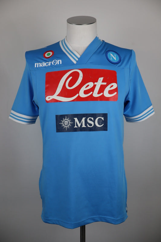 MACRON NAPOLI MAGLIA CALCIO UOMO Tg L SOCCER TRIKOT MAN JERSEY SPORT 2012/13