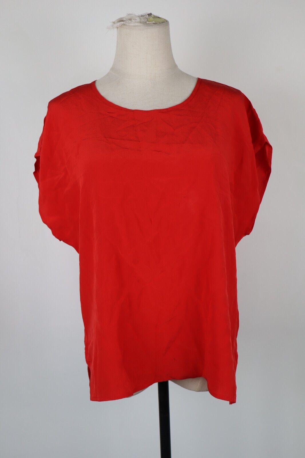 MARINA RINALDI MAGLIA DONNA TG. 21 WOMAN CASUAL T-SHIRT VINTAGE SETA SILK