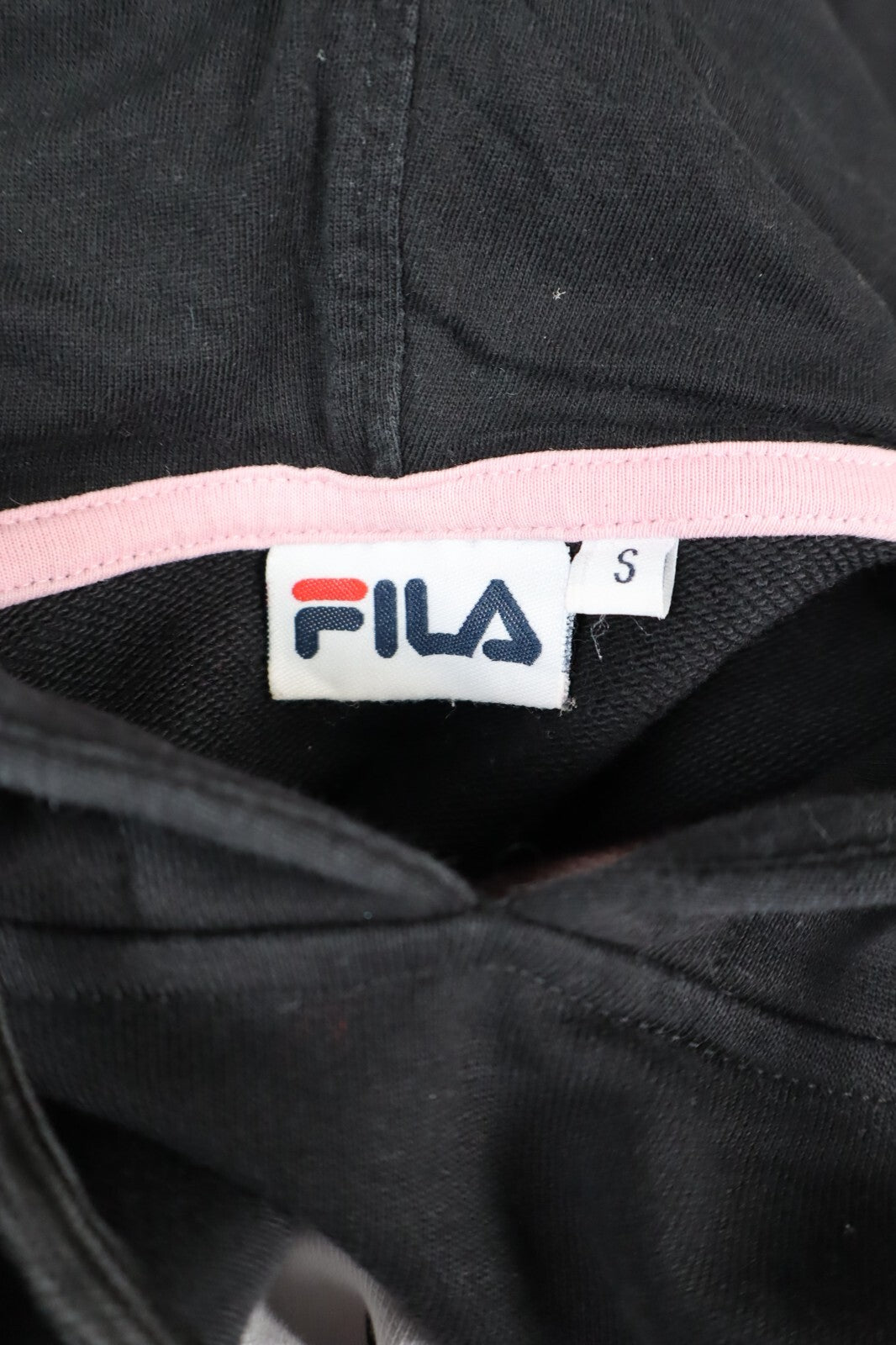 FILA FELPA CON CAPPUCCIO DONNA Tg S WOMAN CASUAL VINTAGE SWEATSHIRT COTONE