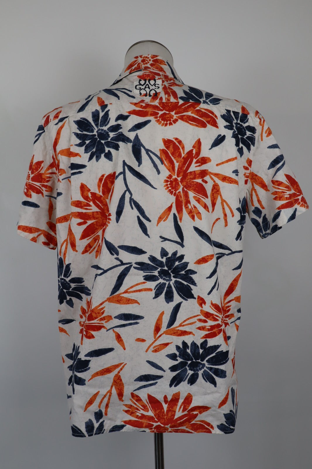 GAS CAMICIA UOMO TG. L MAN CASUAL VINTAGE SHIRT COTONE COTTON FLORAL