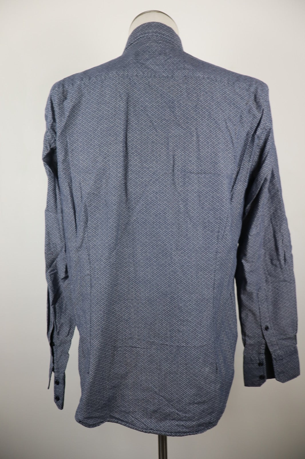 TRUSSARDI JEANS CAMICIA UOMO TG. 43 MAN CASUAL VINTAGE SHIRT COTONE COTTON LOGO