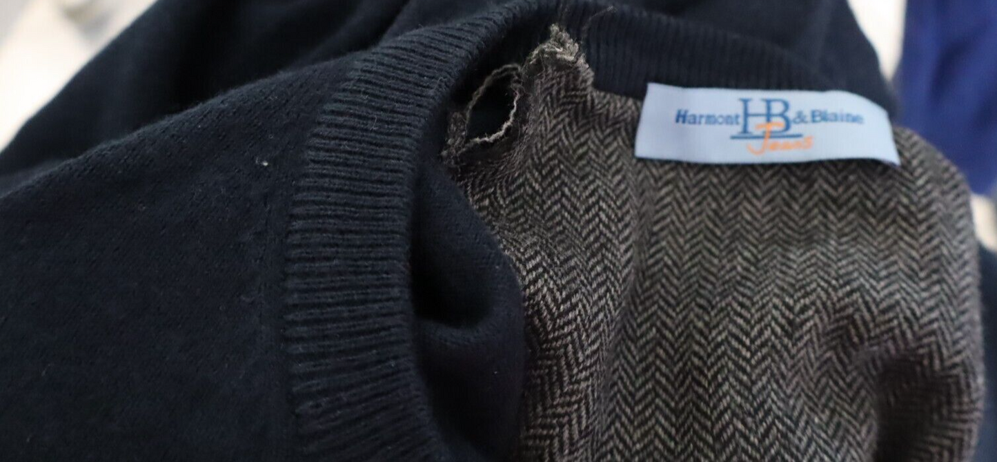 HARMONT & BLAINE MAGLIONE UOMO Tg. S MAN SWEATER CASUAL COTONE CASHMERE LANA