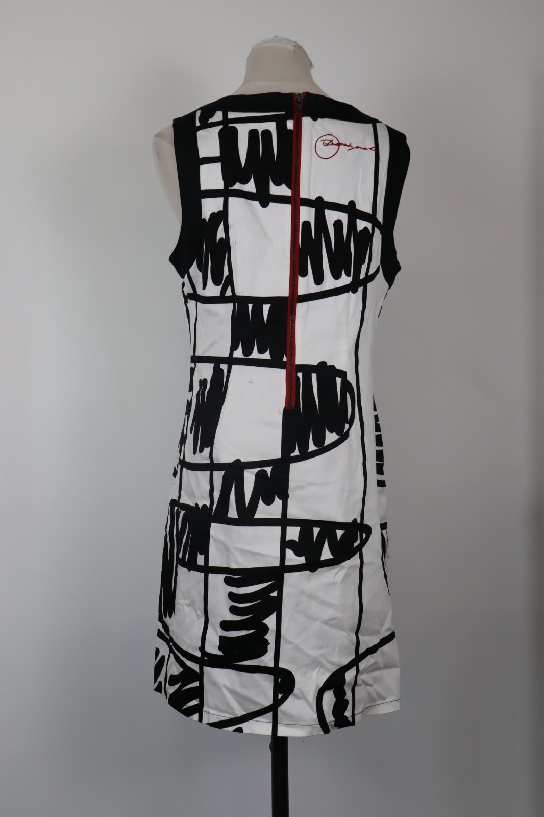 DESIGUAL VESTITO DONNA TG. 42 WOMAN CASUAL VINTAGE DRESS