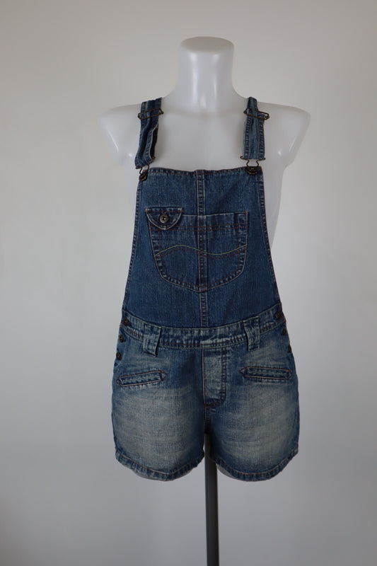 LEE COMPLETO DONNA PANTALONE Tg. S SALOPETTE ONE PIECE VINTAGE CASUAL DENIM