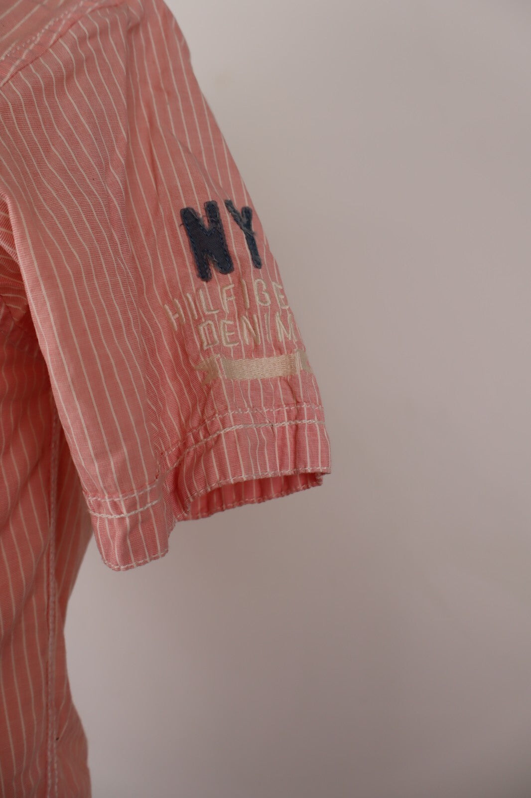 TOMMY HILFIGER DENIM CAMICIA COTONE SHIRT UOMO Tg. S MAN VINTAGE CASUAL COTTON