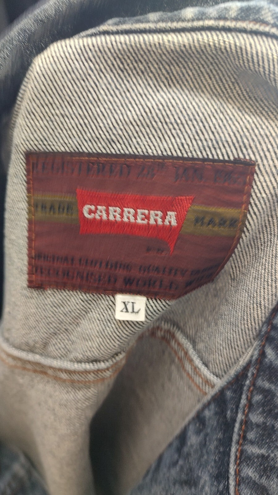 CARRERA JEANS GIUBBINO UOMO Tg XL MAN CASUAL VINTAGE JACKET DENIM