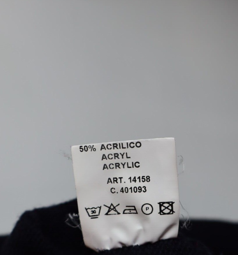 NAVIGARE MAGLIONE CON ZIP UOMO Tg. M MAN SWEATER CASUAL VINTAGE LANA WOOL