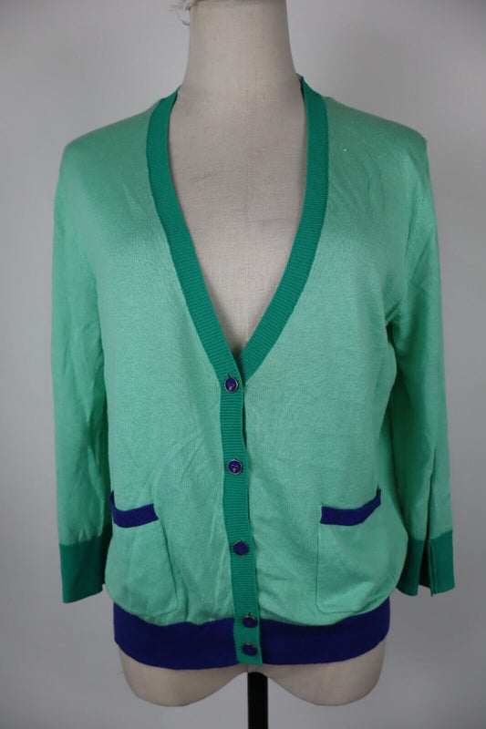 TOMMY HILFIGER CARDIGAN MAGLIONE COTONE DONNA Tg. L WOMAN CASUAL SWEATER