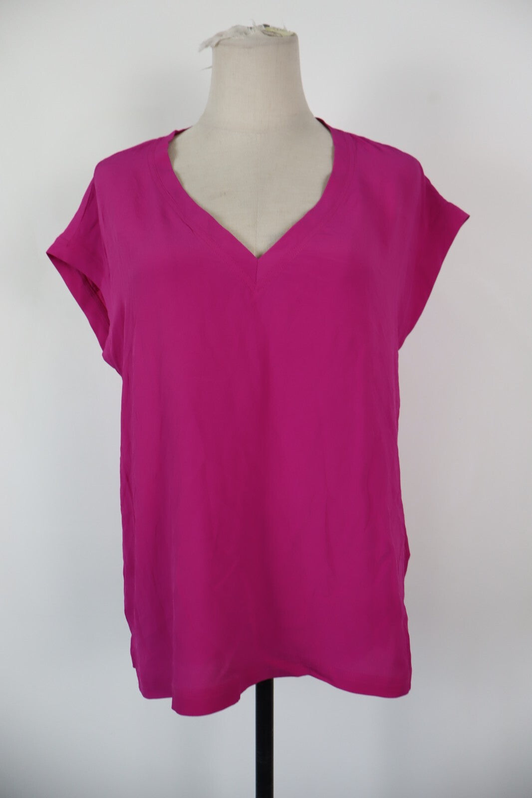 MARELLA MAGLIA DONNA TG. 46 / 10 WOMAN CASUAL VINTAGE T-SHIRT TOP SETA