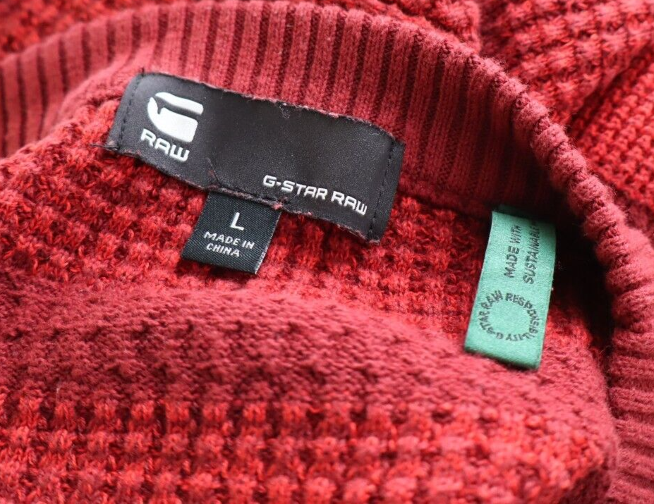 G-STAR RAW MAGLIONE MAGLIA VINTAGE UOMO Tg. L MAN SWEATER CASUAL COTONE
