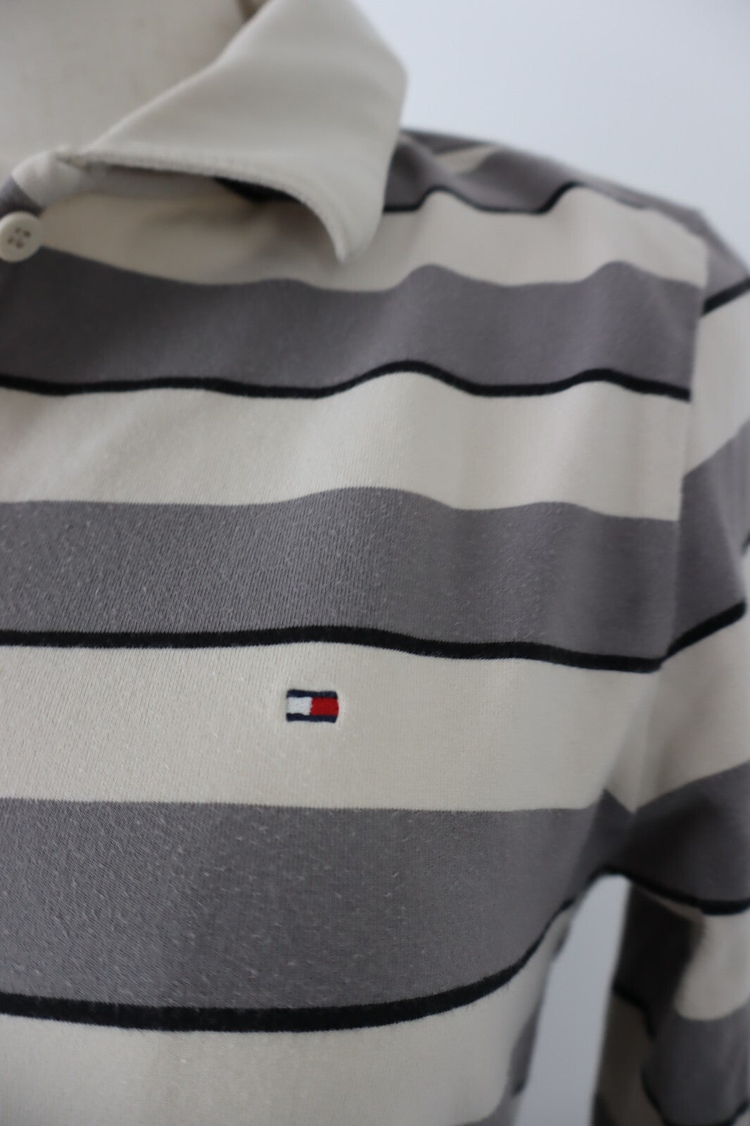 TOMMY HILFIGER POLO MAGLIA DONNA COTONE TG. 40 / L WOMAN SHIRT CASUAL VINTAGE