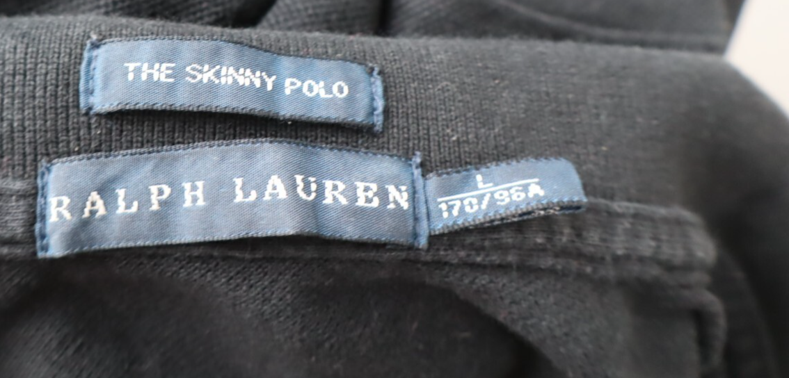 RALPH LAUREN SKINNY POLO DONNA MAGLIA COTONE L WOMAN COTTON SHIRT CASUAL VINTAGE