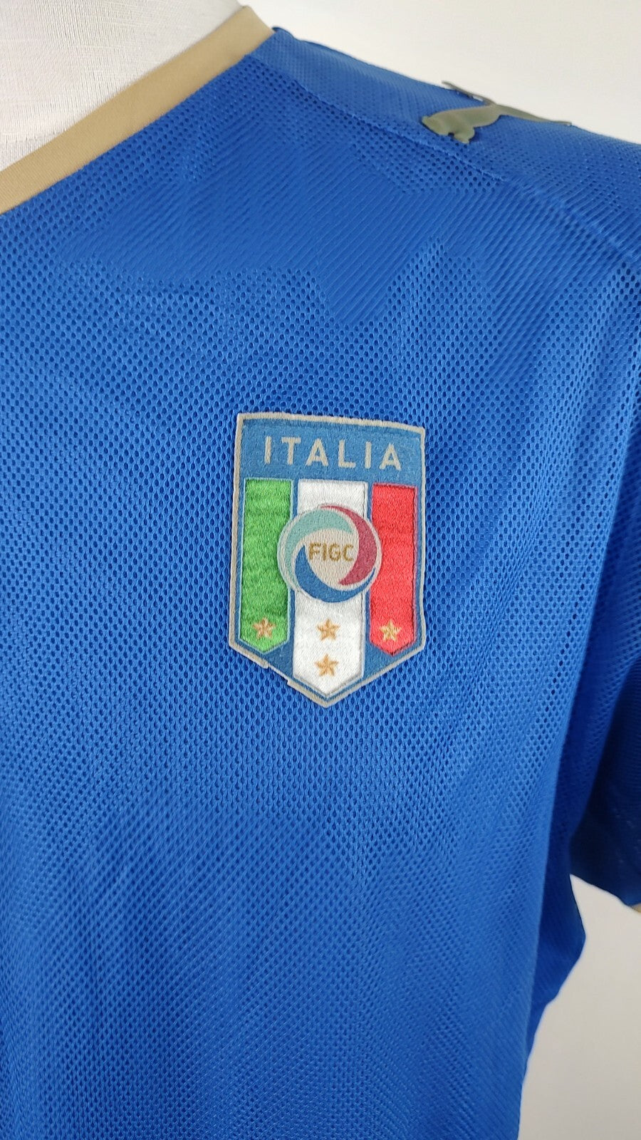 PUMA ITALIA MAGLIA CALCIO UOMO Tg XL SOCCER JERSEY TRIKOT VINTAGE 2008