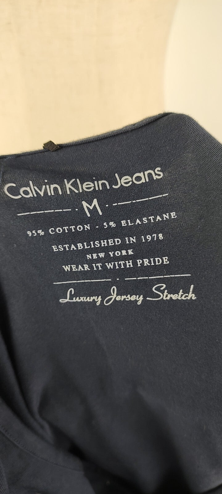 CALVIN KLEIN MAGLIA DONNA TG. M WOMAN CASUAL VINTAGE T-SHIRT COTONE