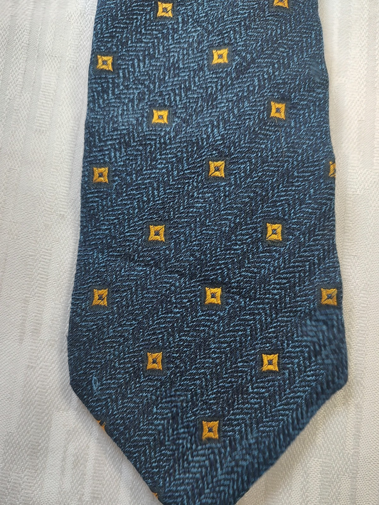 TRUSSARDI LANA  SILK TIE SETA CRAVATTA NECKTIE MADE IN ITALY CLASSIC