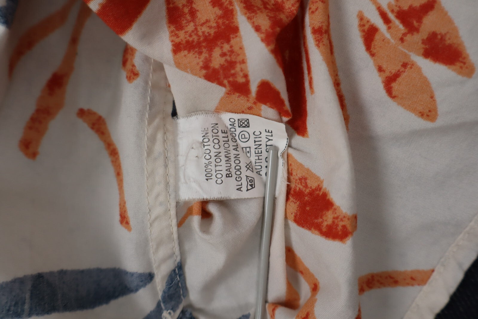 GAS CAMICIA UOMO TG. L MAN CASUAL VINTAGE SHIRT COTONE COTTON FLORAL