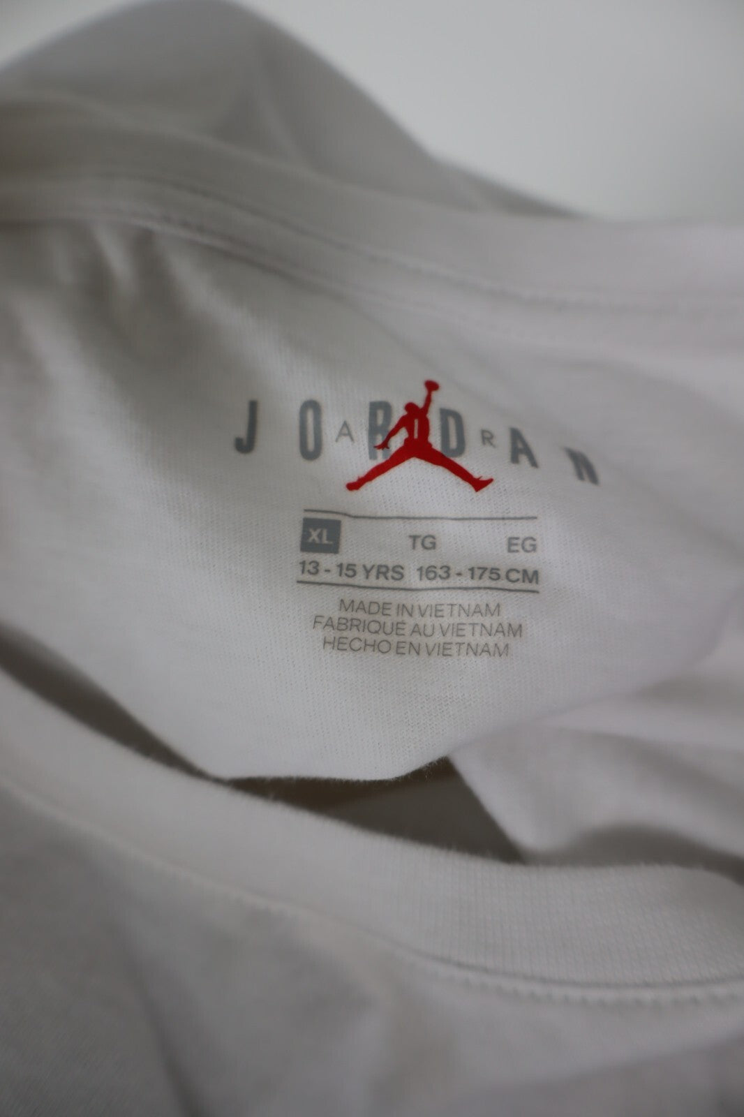 AIR JORDAN MAGLIA COTONE UOMO TG XL 15 ANNI MAN T-SHIRT CASUAL VINTAGE  RAGAZZO