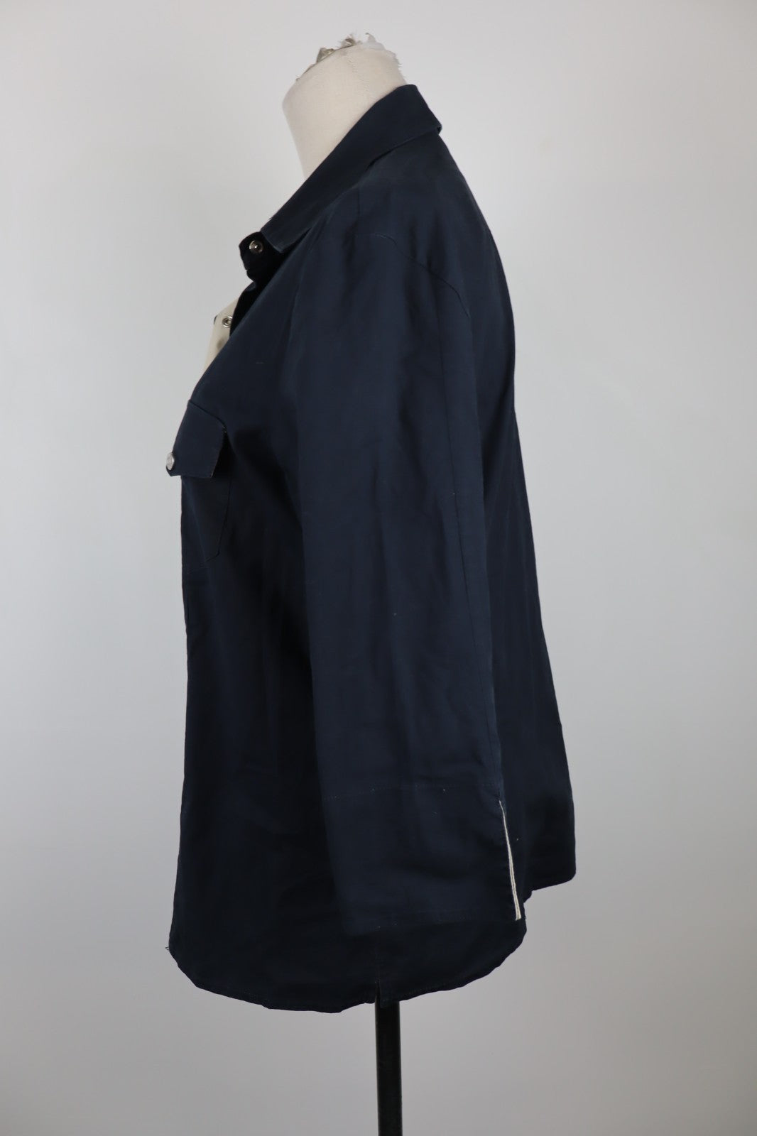 LES COPAINS CAMICIA DONNA COTONE TG. 46 32 WOMAN COTTON SHIRT CASUAL VINTAGE BLU