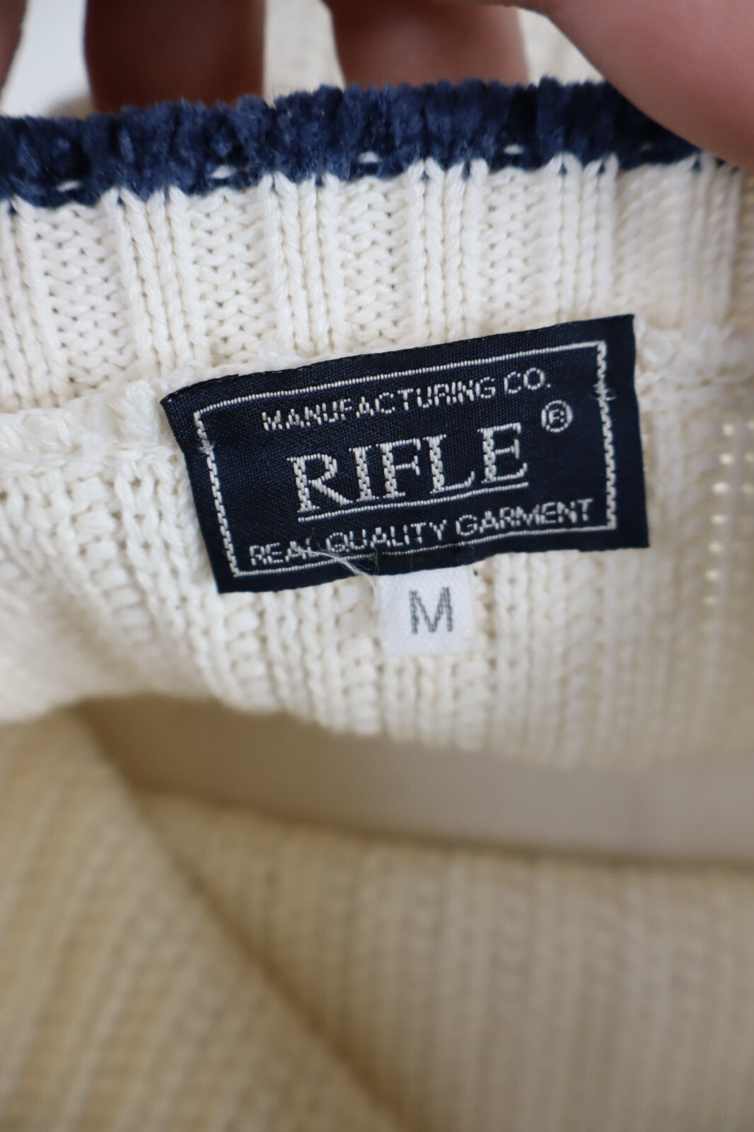RIFLE MAGLIONE VINTAGE UOMO Tg. M MAN SWEATER CASUAL COTONE