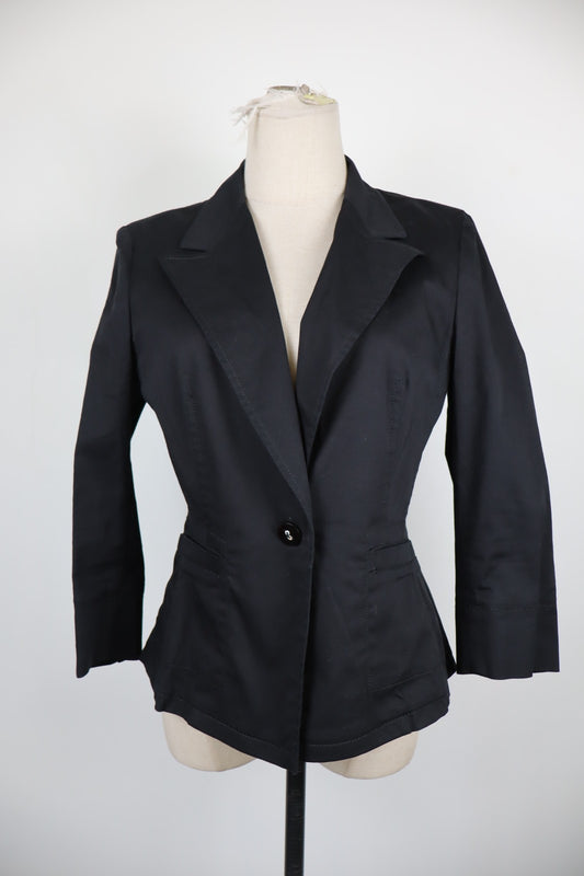 MARELLA BLAZER GIACCA DONNA Tg 44 WOMAN CASUAL VINTAGE JACKET C0TONE COTTON