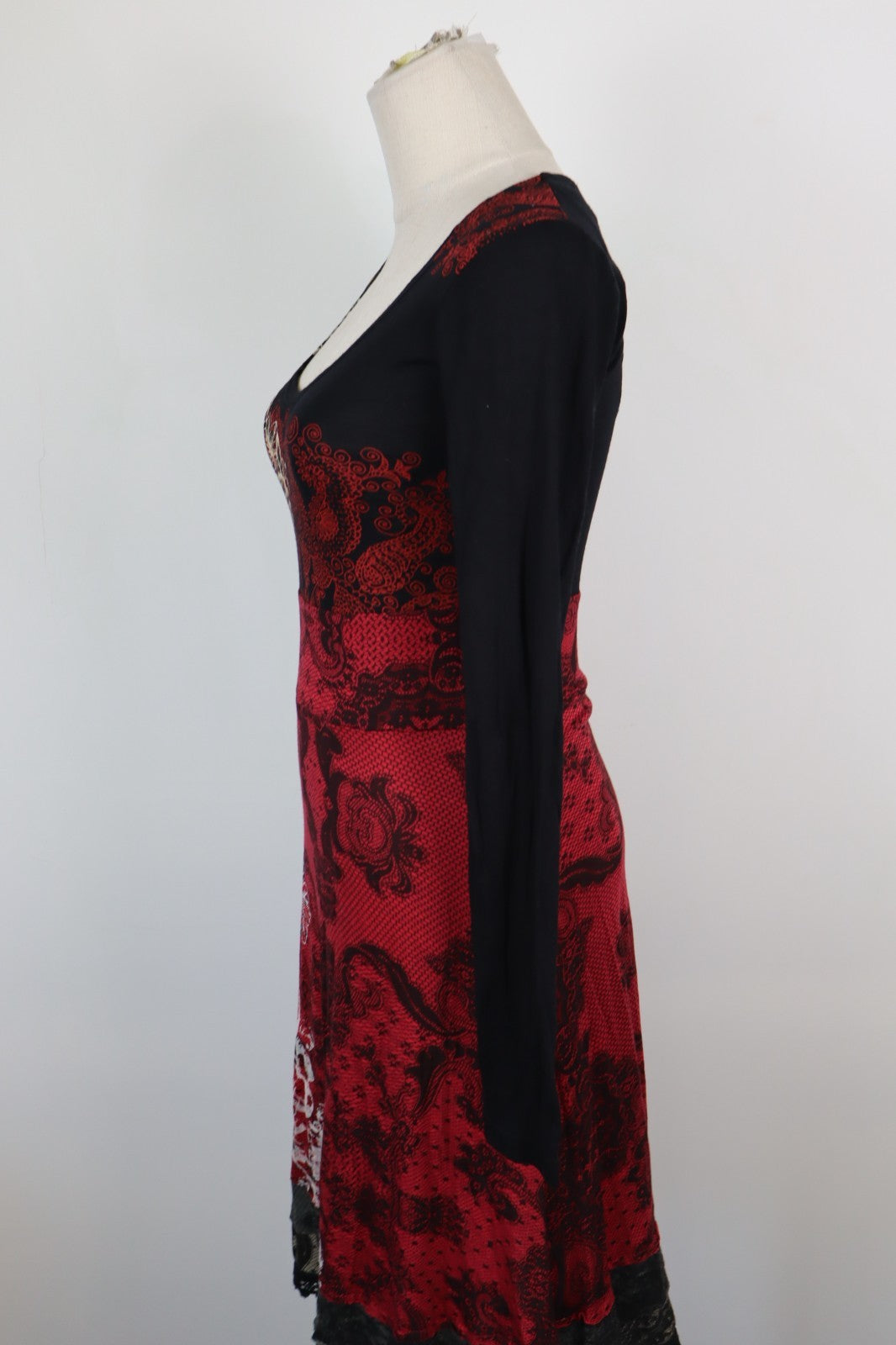 DESIGUAL VESTITO  DONNA TG S WOMAN CASUAL VINTAGE DRESS ABITO VISCOSA