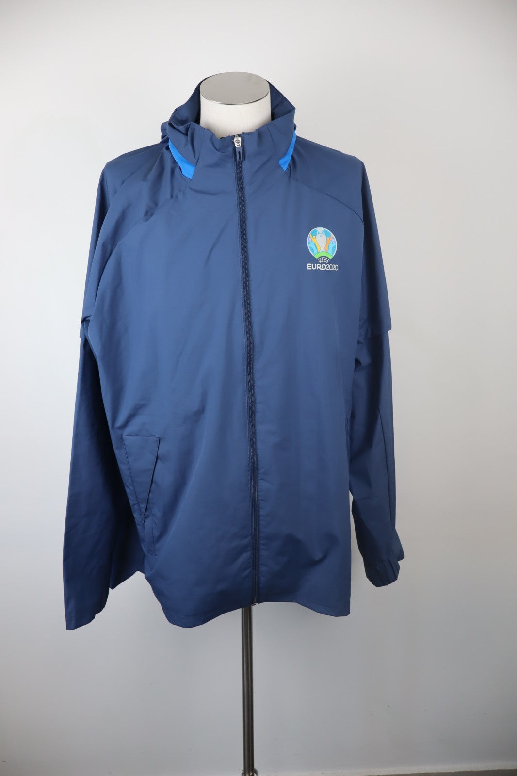 ADIDAS GIACCA EURO 2020 SPORTIVA UOMO CALCIO Tg XL MAN SOCCER VINTAGE JACKET