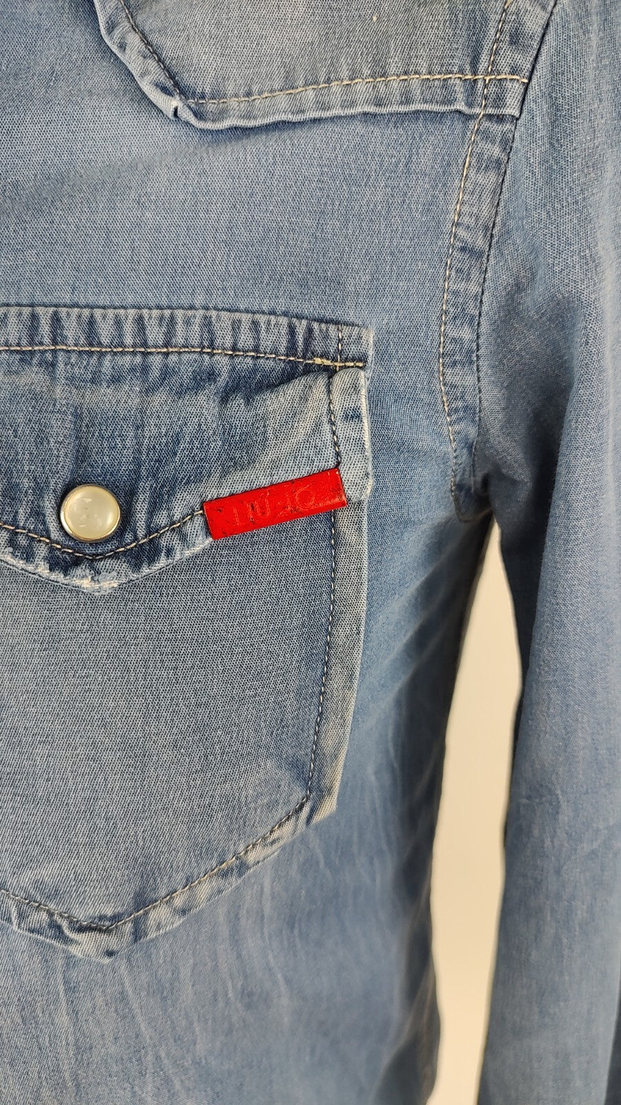 LIU JO CAMICIA UOMO COTONE TG. S MAN CASUAL VINTAGE SHIRT