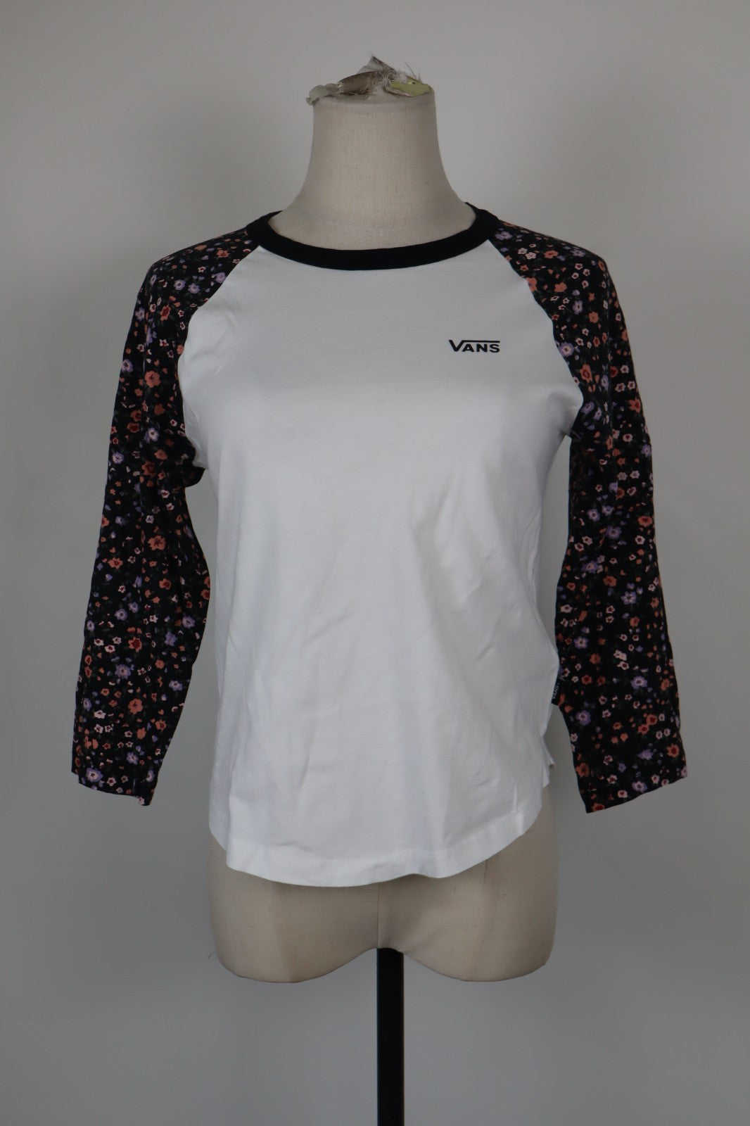 VANS MAGLIA DONNA TG. XS WOMAN CASUAL VINTAGE T-SHIRT  TOP COTONE