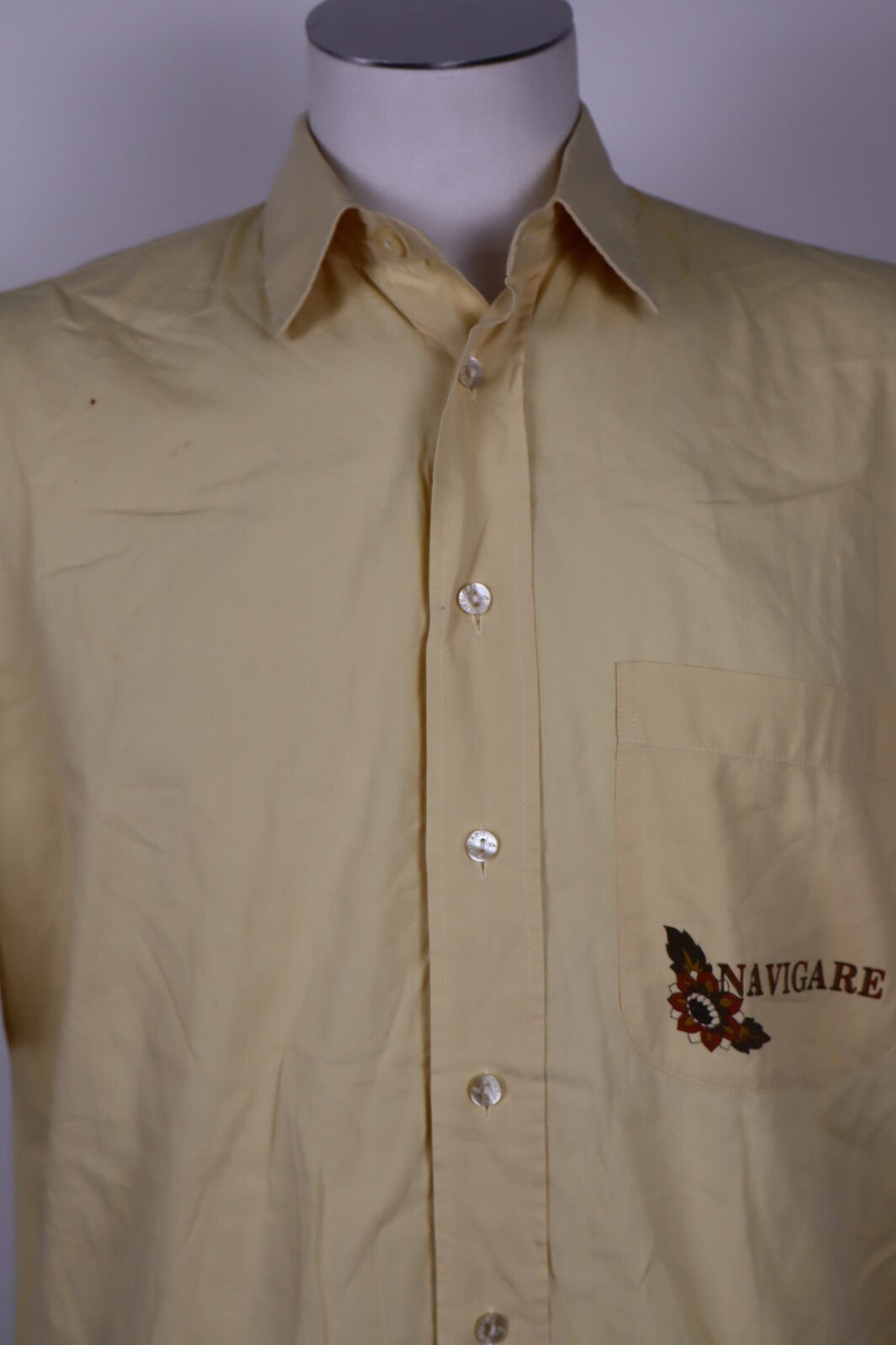 NAVIGARE CARIBBEAN ISLES CAMICIA UOMO COTONE TG. L  MAN CASUAL VINTAGE SHIRT