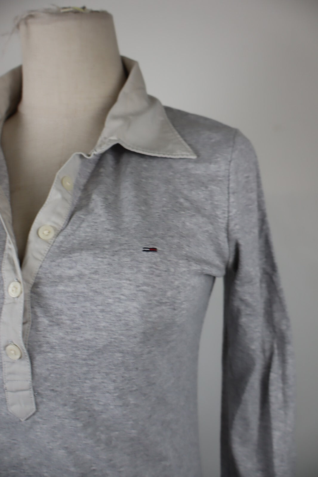 TOMMY HILFIGER POLO MAGLIA DONNA COTONE TG. M WOMAN COTTON SHIRT CASUAL VINTAGE