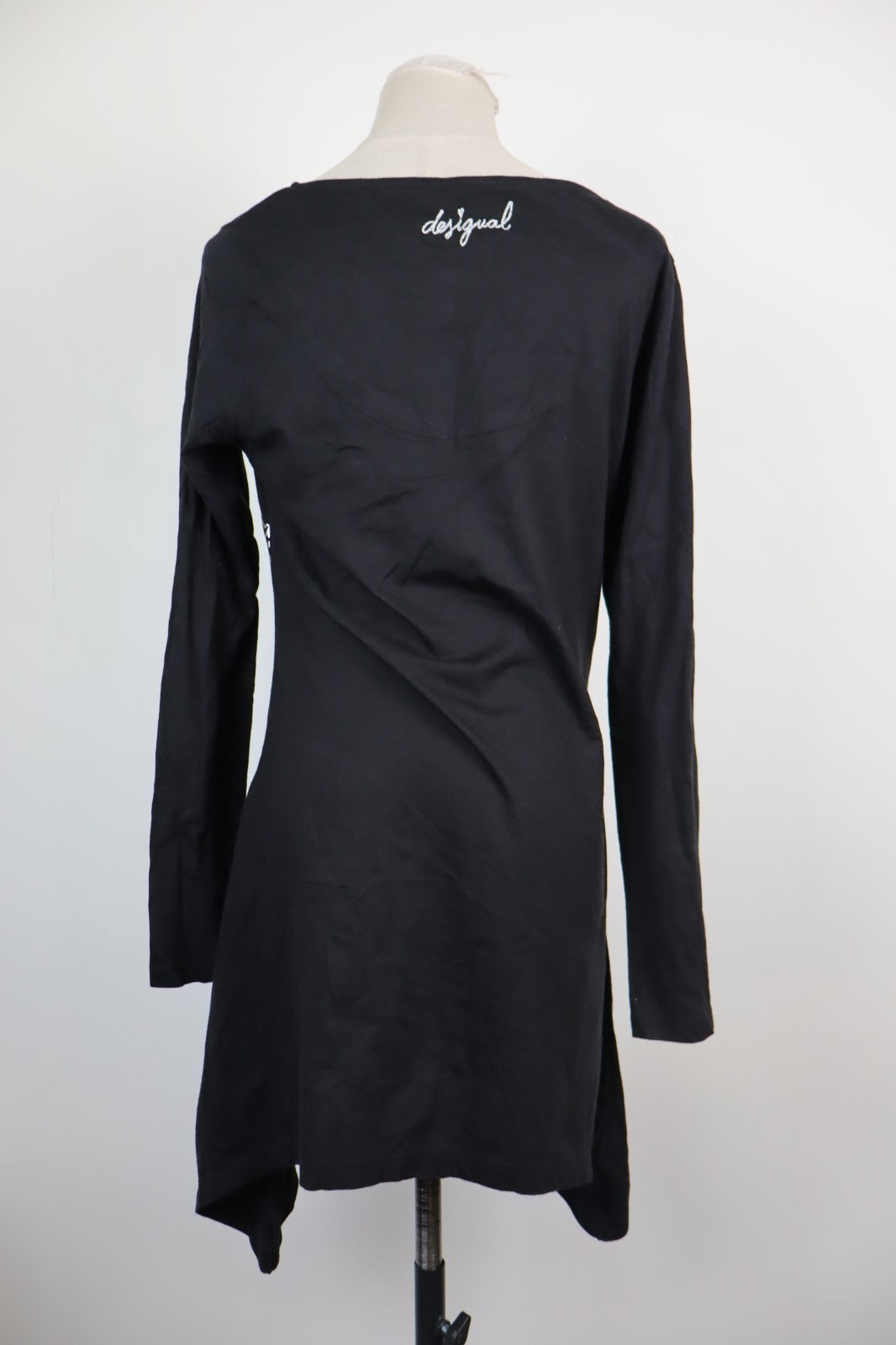 DESIGUAL VESTITO DONNA TG. XL WOMAN CASUAL VINTAGE DRESS ABITO VISCOSA COTONE