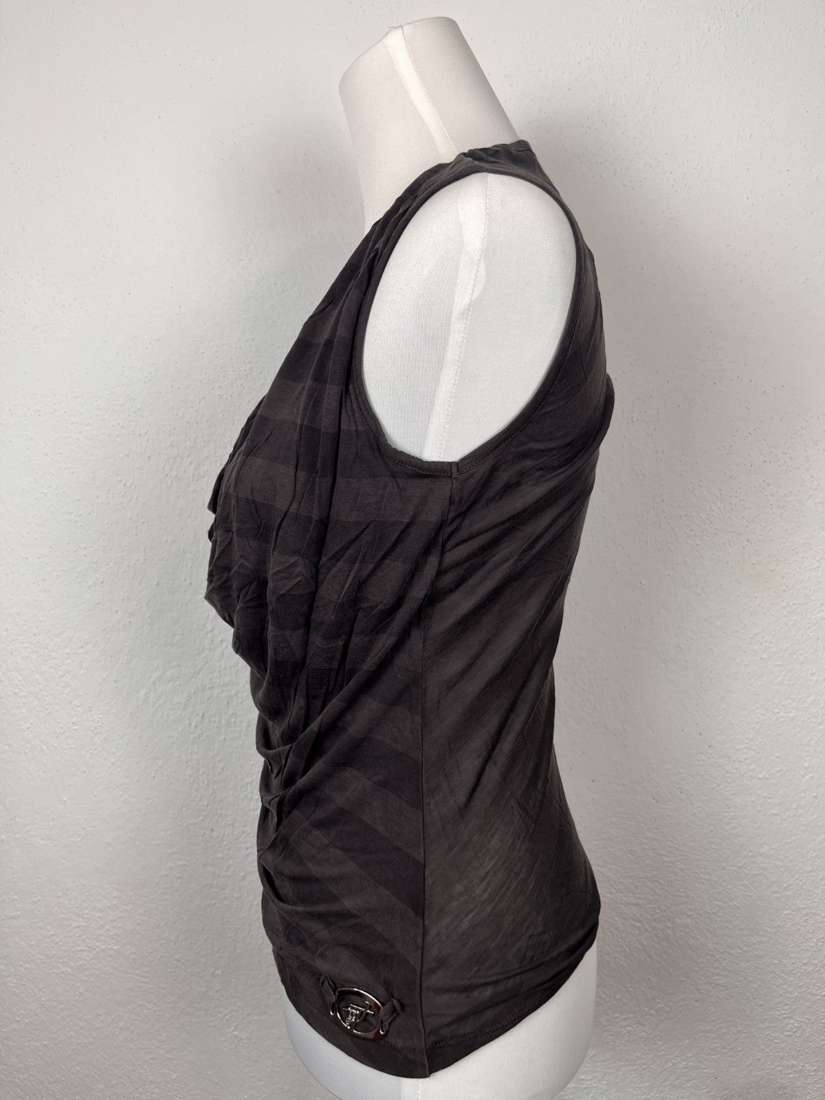 TRUSSARDI JEANS CANOTTA MAGLIA TOP DONNA TG S WOMAN CASUAL VINTAGE SHIRT