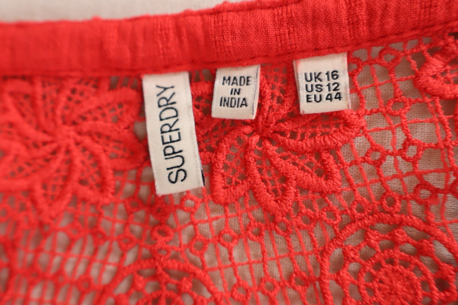 SUPERDRY MAGLIA DONNA TG. 44  WOMAN CASUAL VINTAGE T-SHIRT COTONE COTTON