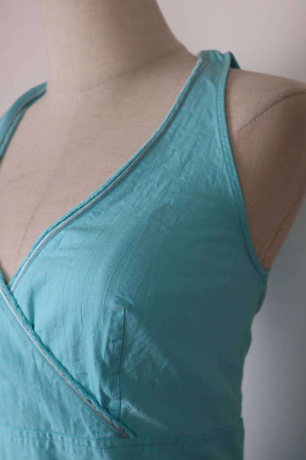 MARELLA VESTITO SMANICATO DONNA ABITO TG 4a WOMAN CASUAL VINTAGE DRESS COTONE