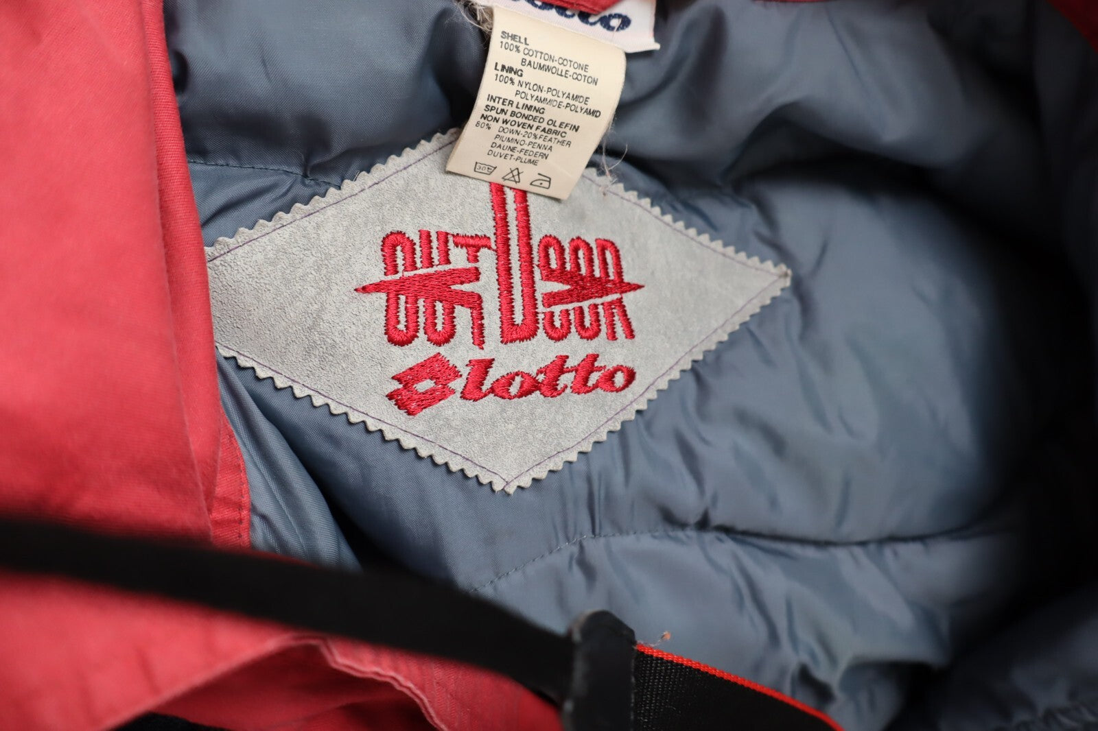 LOTTO '90S GIUBBINO IMBOTTITO UOMO Tg L MAN CASUAL VINTAGE JACKET COTONE