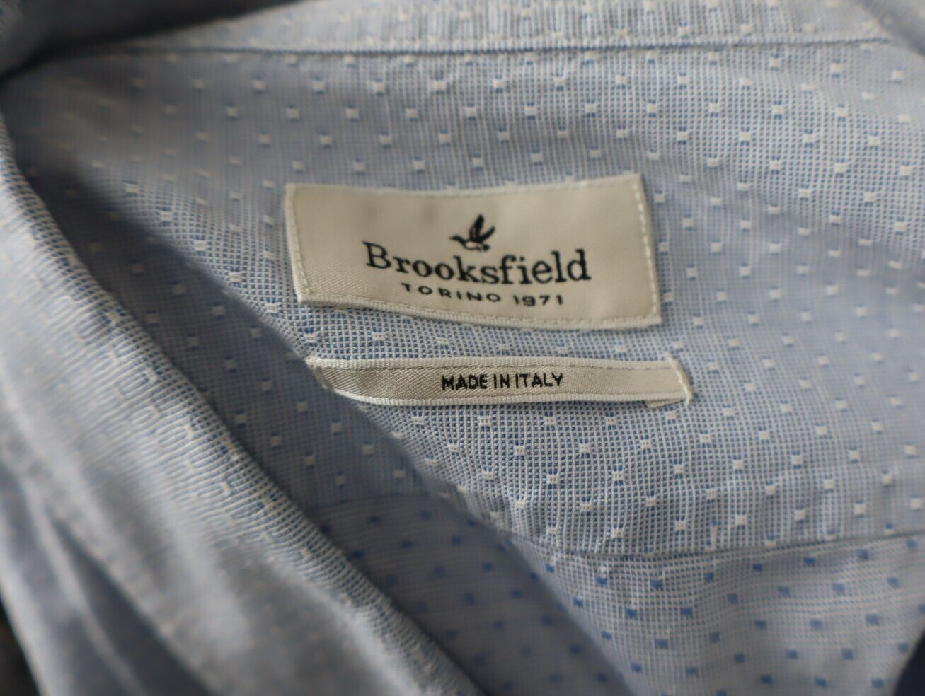 BROOKSFIELD CAMICIA UOMO COTONE TG. W45 190  MAN CASUAL VINTAGE SHIRT ITALY
